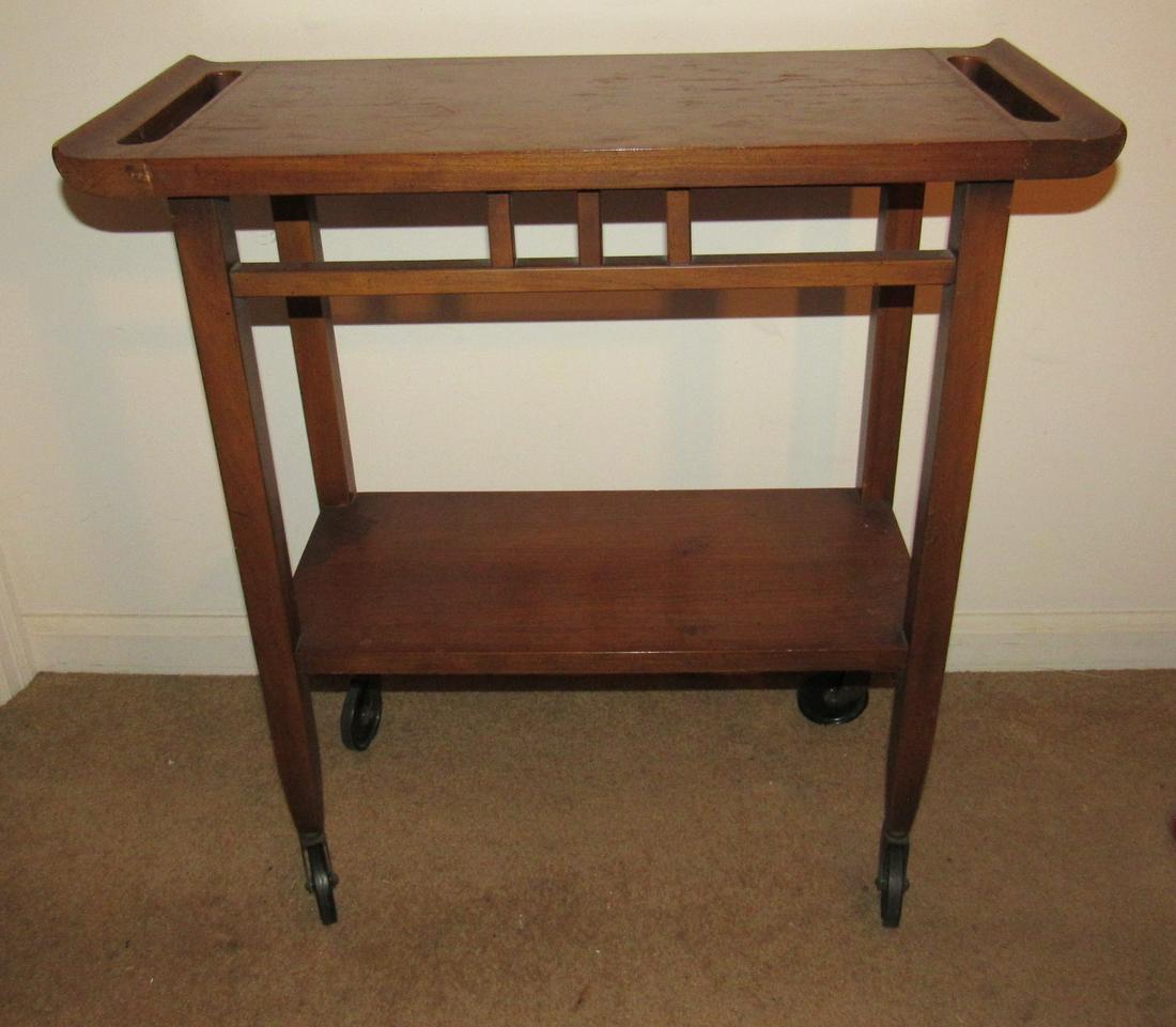 Lane 975-34 American Modern Serving Cart: Approx 12" x 27" x 27 3/4" tall.