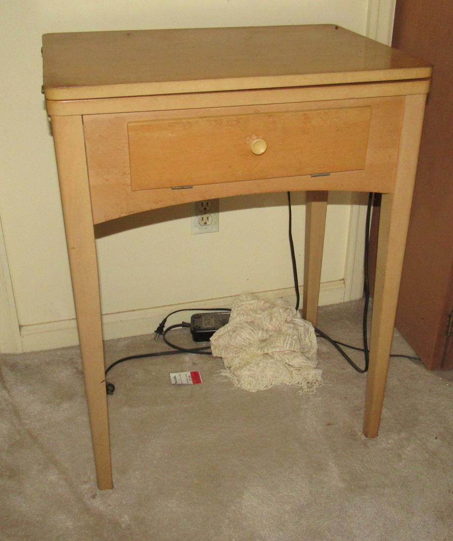 Singer Sewing Machine: Stand is approx 16 1/2" x 23 1/4" x 30 1/4" tall