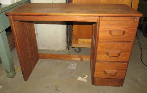 This End Up Style Desk: Approx 18" x 42" x 30" tall.