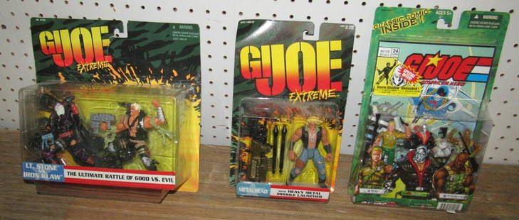 GI Joe Extreme Action Figures in Blister Pack: Getting all pictured.