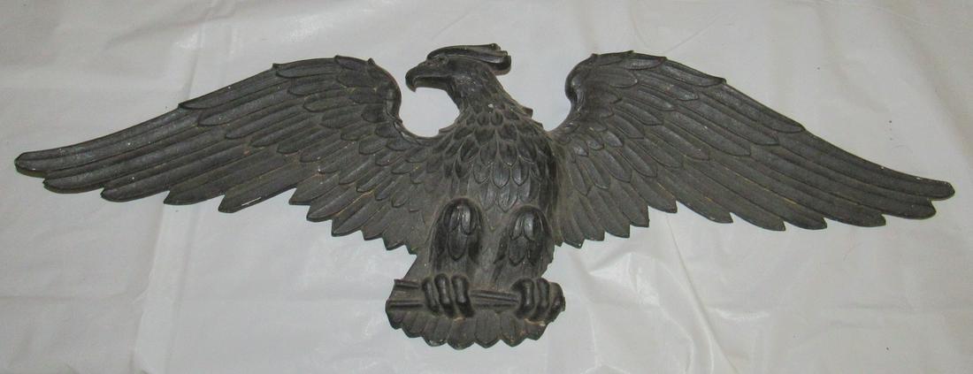 Cast Aluminum Eagle Wall Plaque: Approx 27" across
