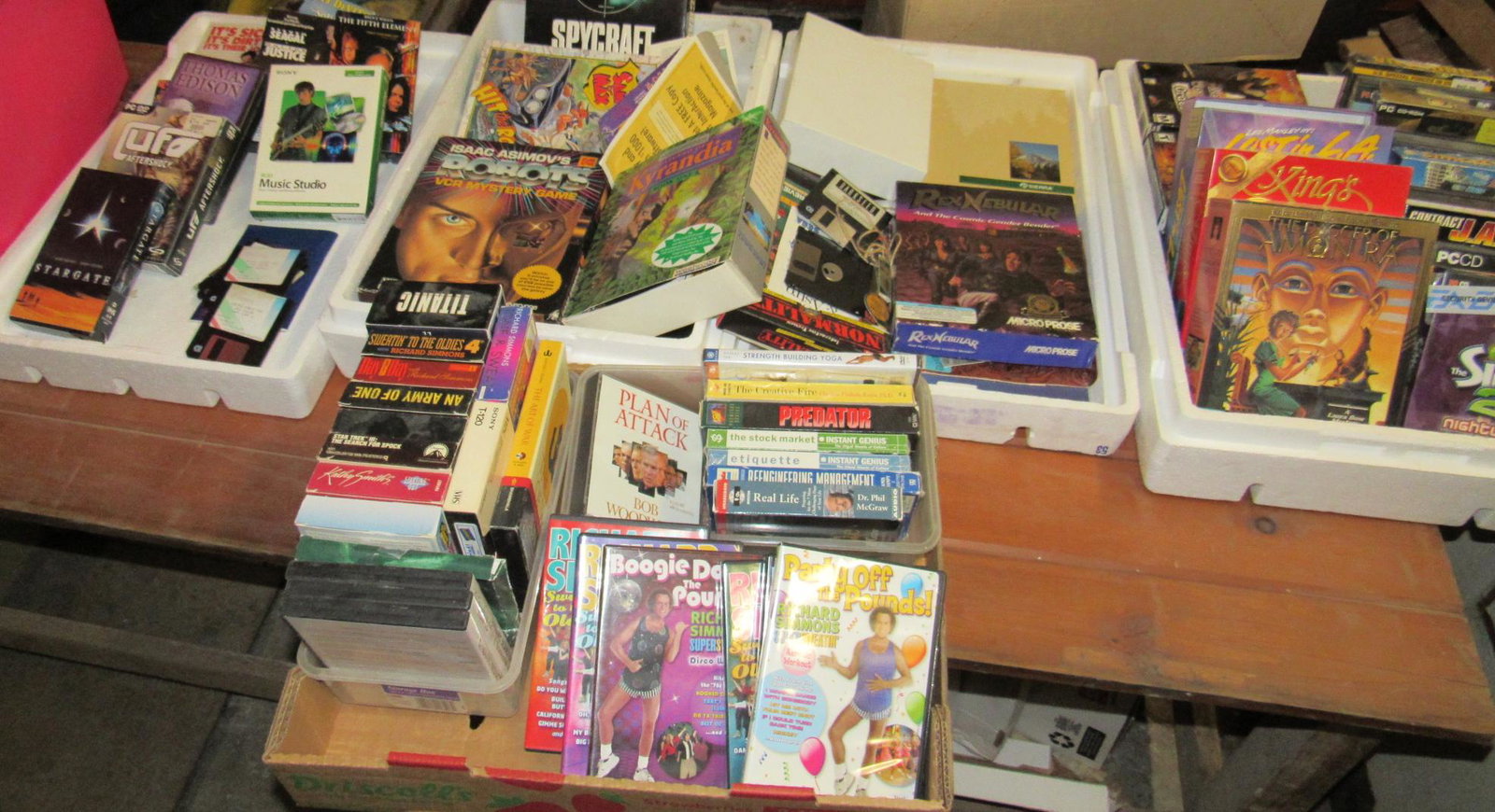 VHS Tapes Misc Games Sega: Getting all pictured on table. MUST TAKE ALL