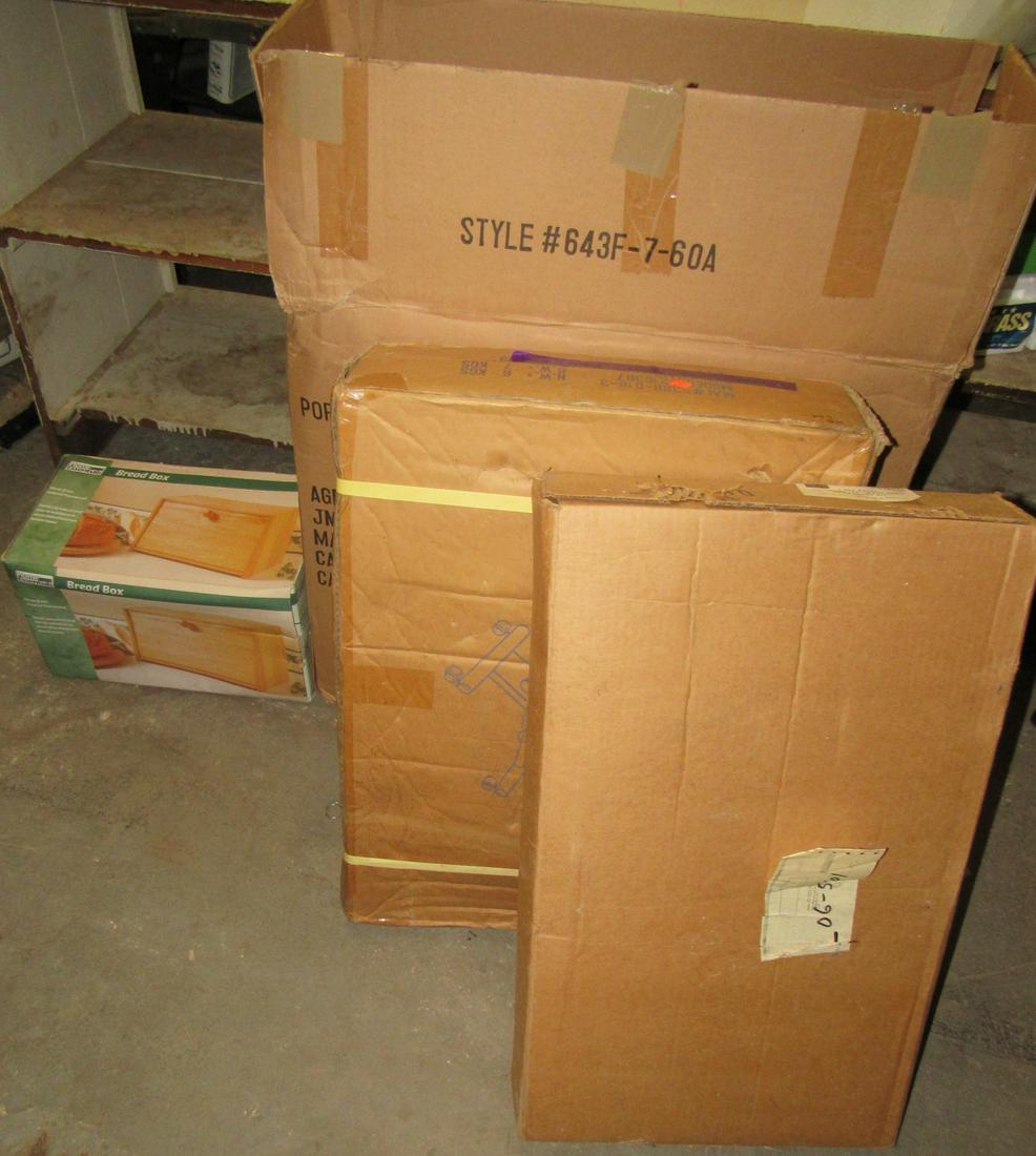 Chairs New in Boxes and Bread Box: Getting all 4 pictured