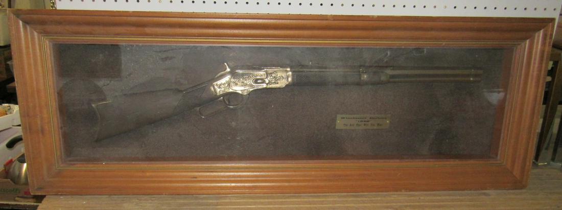 Winchester Carbine " 1866" Replica Gun Wall Hanging: Apprx 17" x 49"