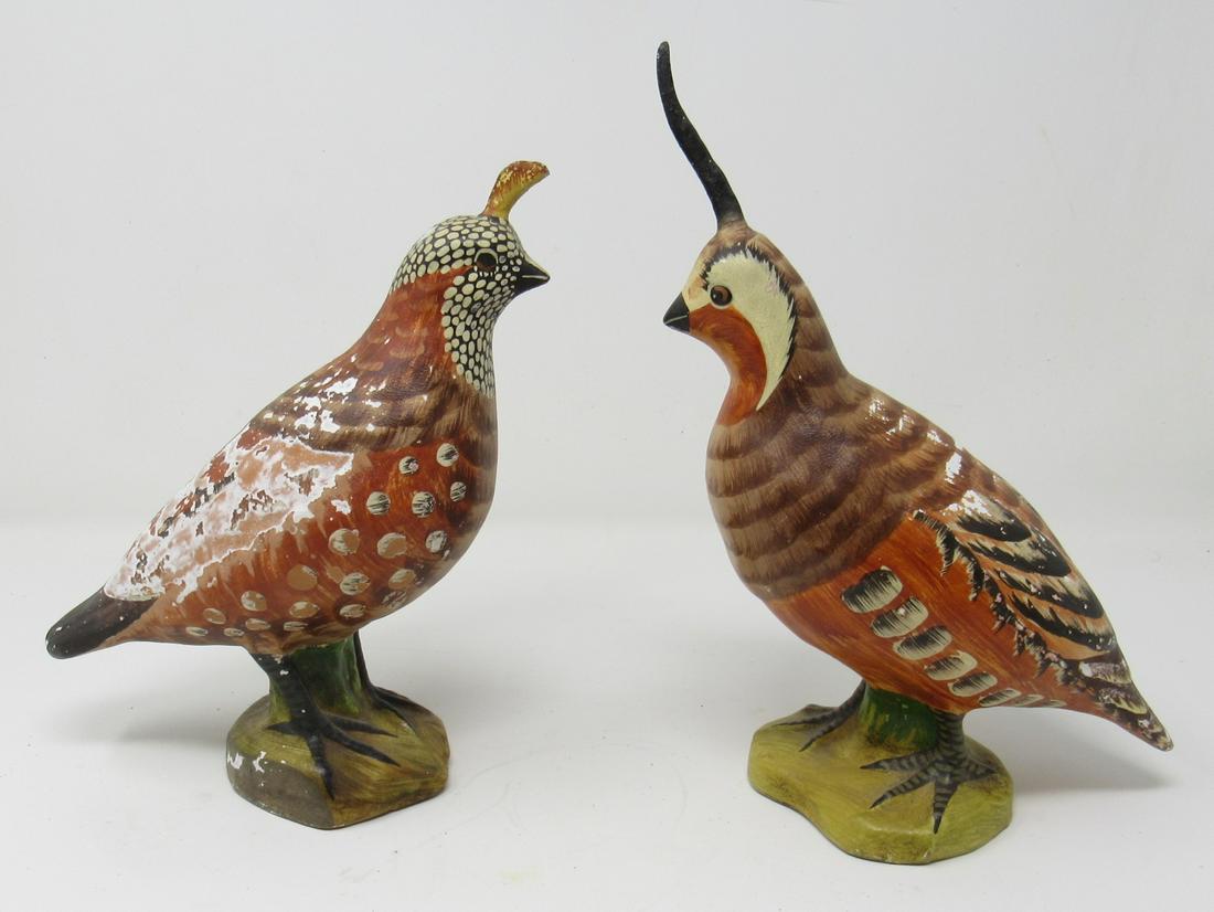 Mottahedeh Italy Quails: Tallest is apprx 9 3/4" tall