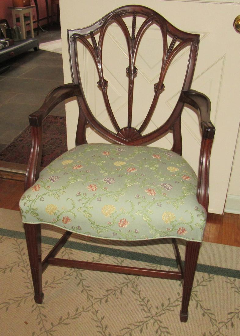 Hepplewhite Style Armchair: Arm Chair