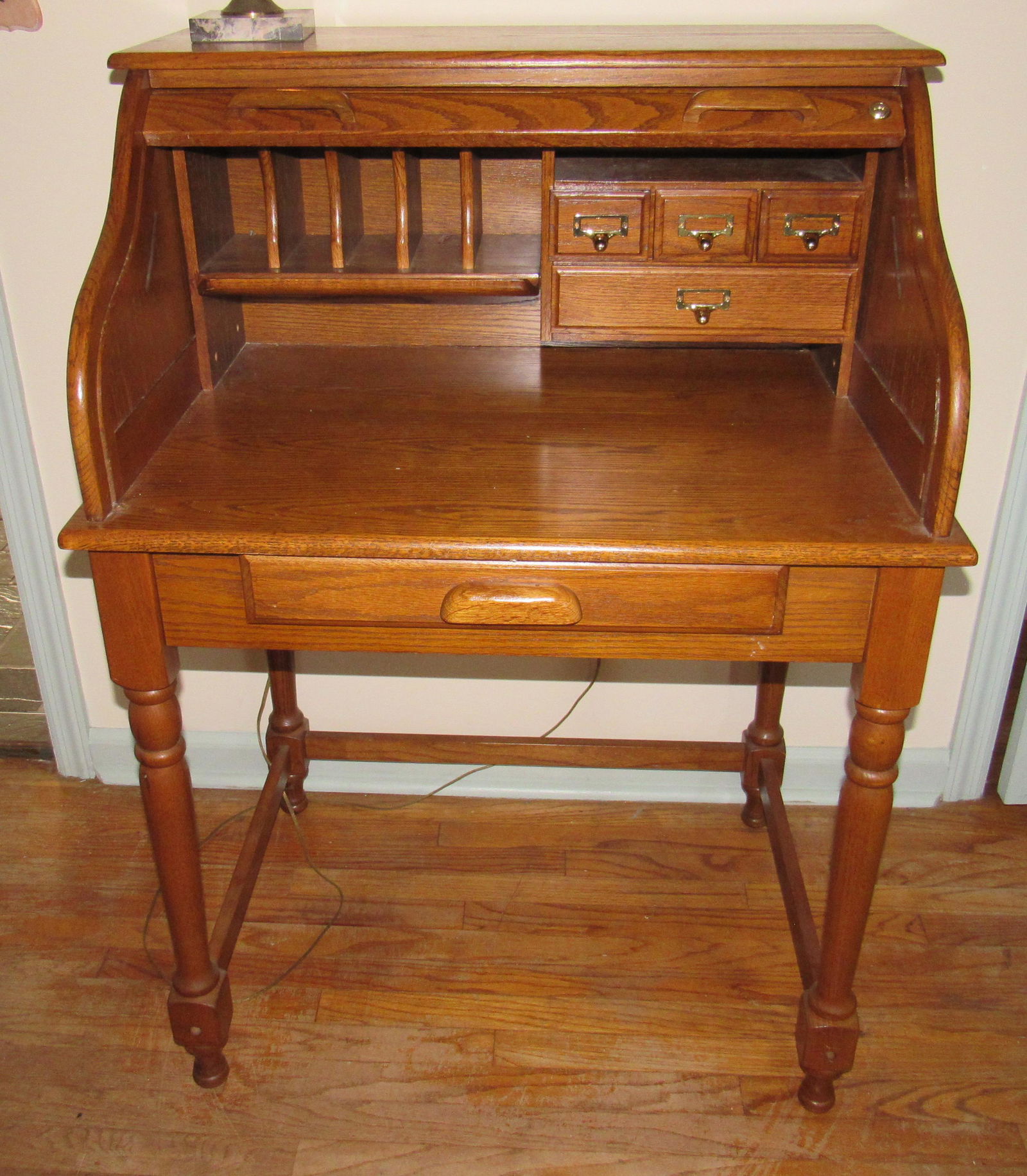 Painted Oak Postmaster Desk Dec 09 2018 Leonard Auction Inc