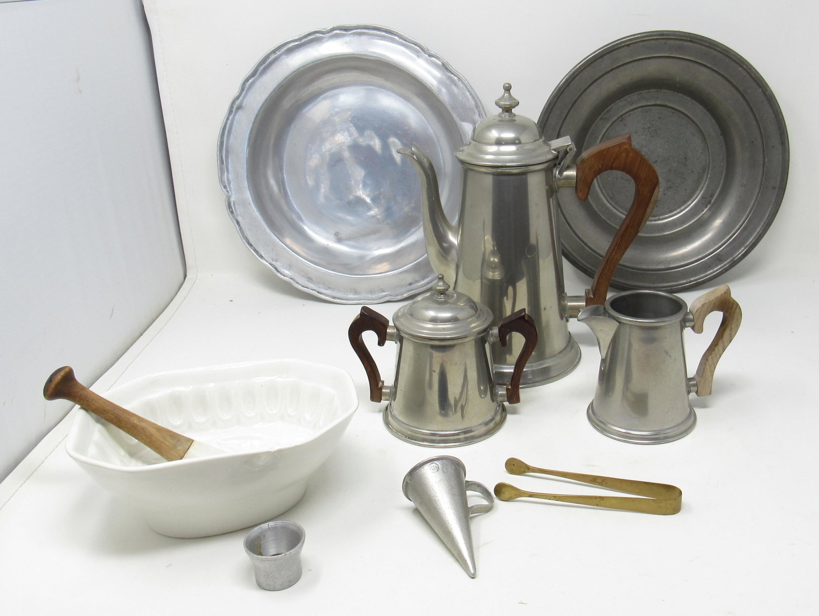 Steiff Pewter Teaset and Misc: Getting all pictured