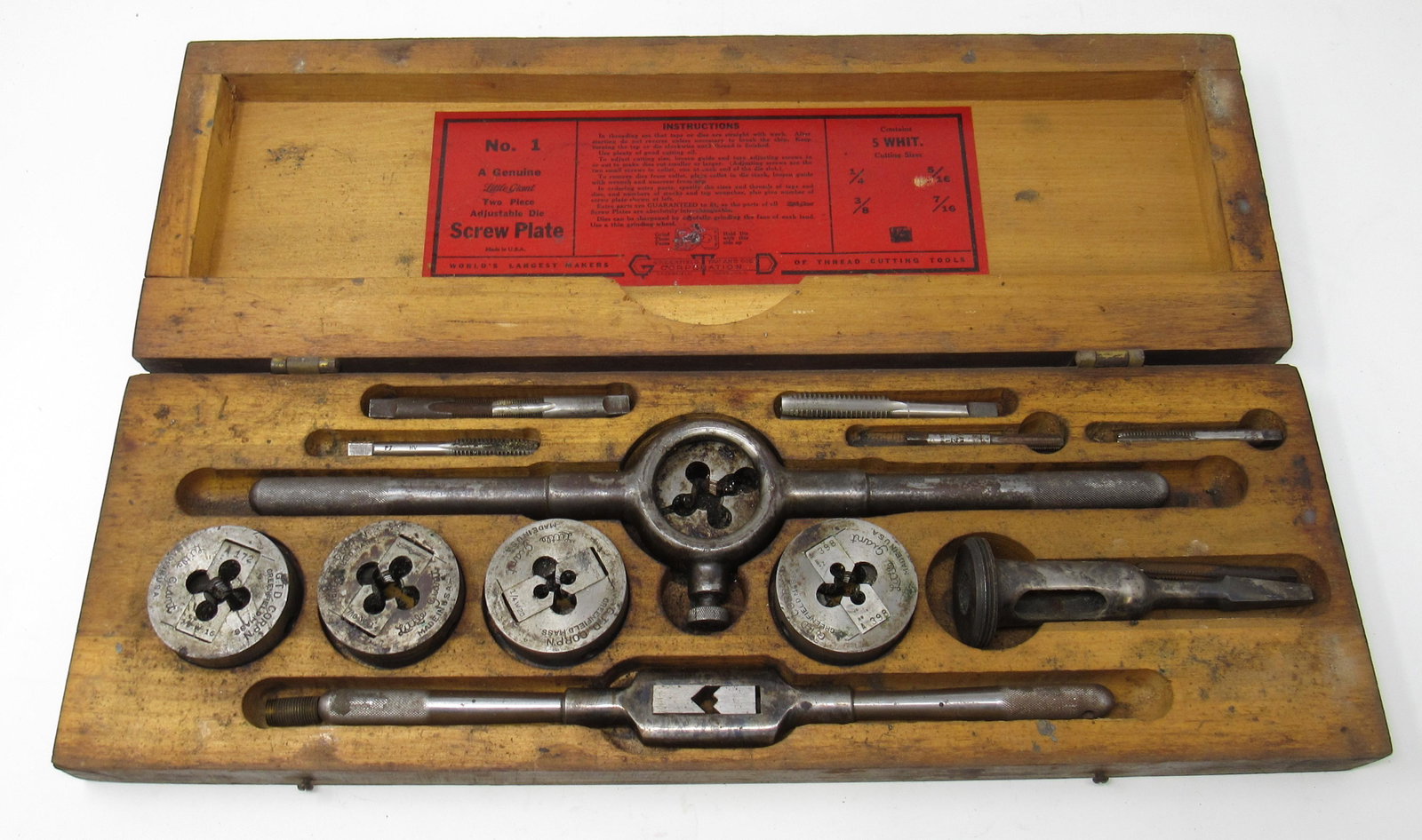 Little Giant No. 1 Tap & Die Set: Getting all pictured