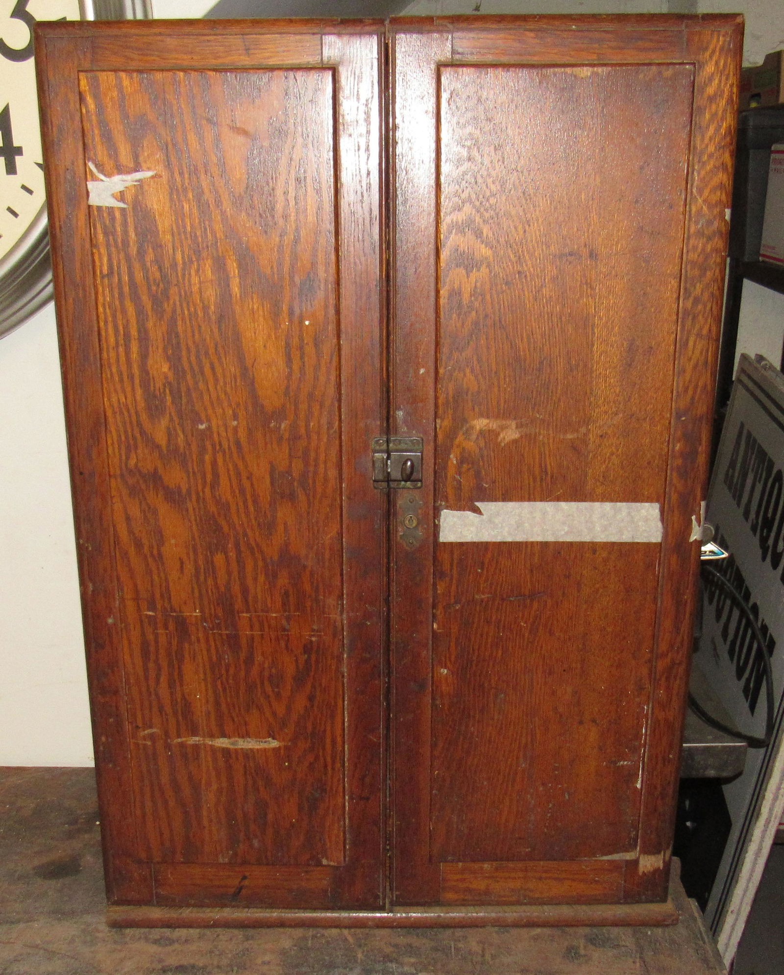 Hammacher Schlemmer Tool Cabinet: Apprx 10 1/2" x 23" x 33" tall.