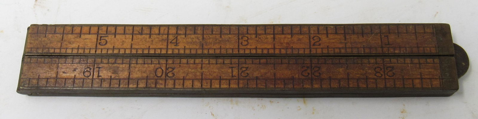 Stanley No. 62 Wooden & Brass Rule: Rule