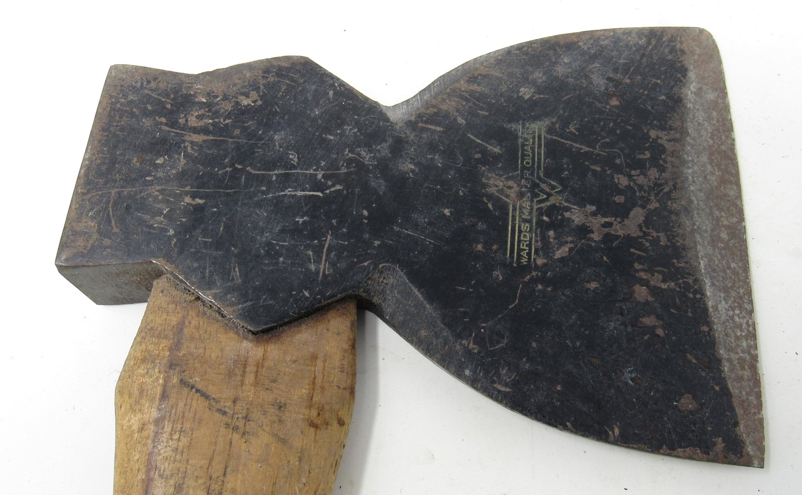 Wards Broad Axe: Head is approx 4 1/2" wide and 6 1/8" long. Total length is approx 16 1/2"
