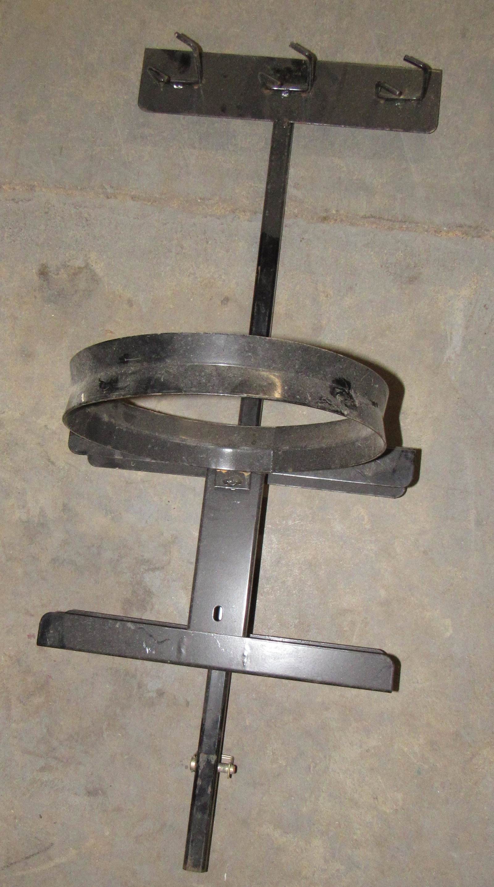 Garden Tractor Tool & Bucket Rack: Approx 15" x 40" . Does not come with receiver for tractor