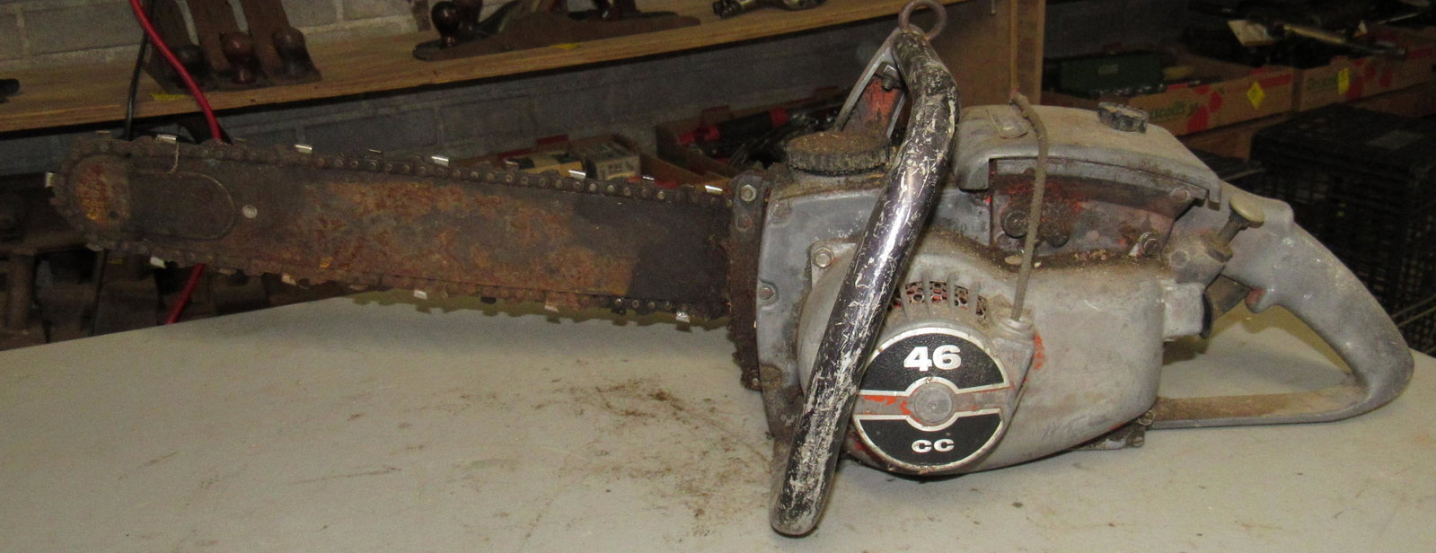 Vintage Remington SL9 Chainsaw: Approx 15" bar