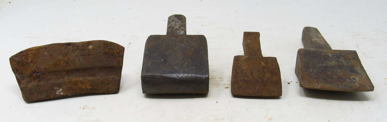 4 Antique Anvil Hardies: Hardy