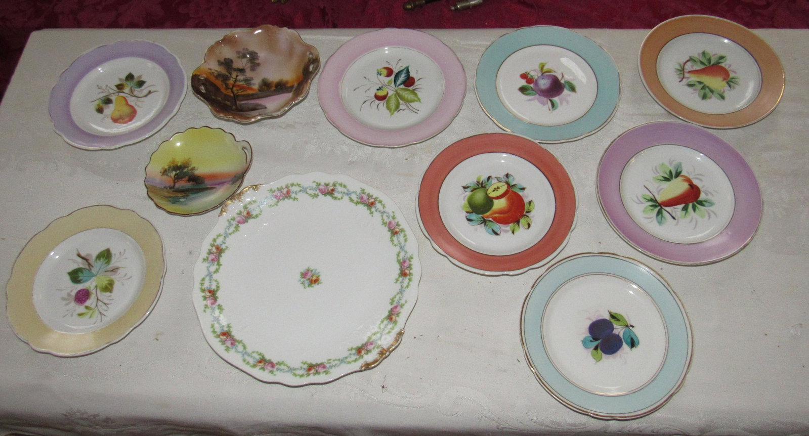 Limoges Misc Plates and Noritake Bowls: Getting all pictured