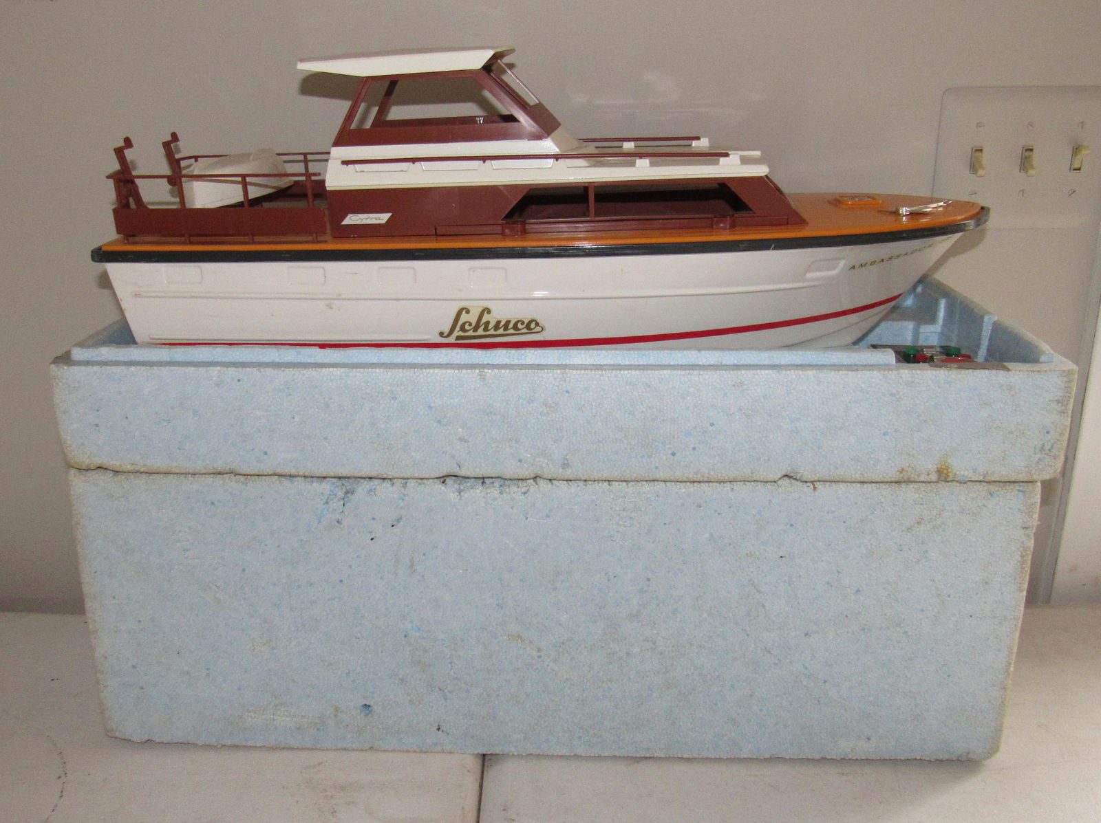 Schuco Remote Controlled Boat: Apprx 25 1/2" long