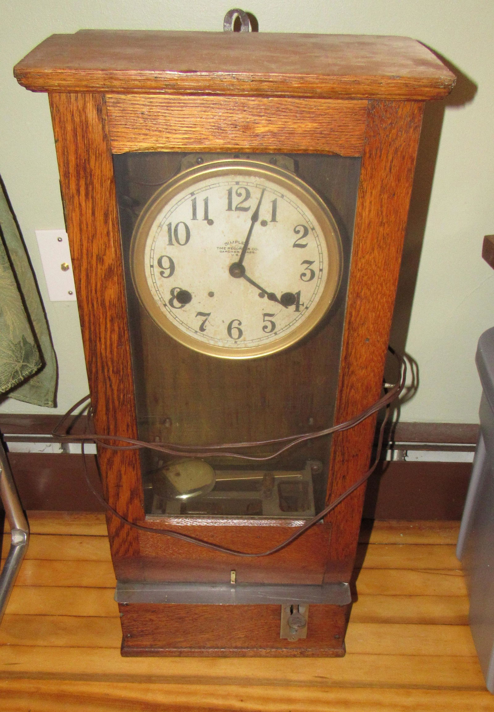 Simplex Time Recorder Clock Mar 15, 2020 M.J. Stasak Jr. Auction