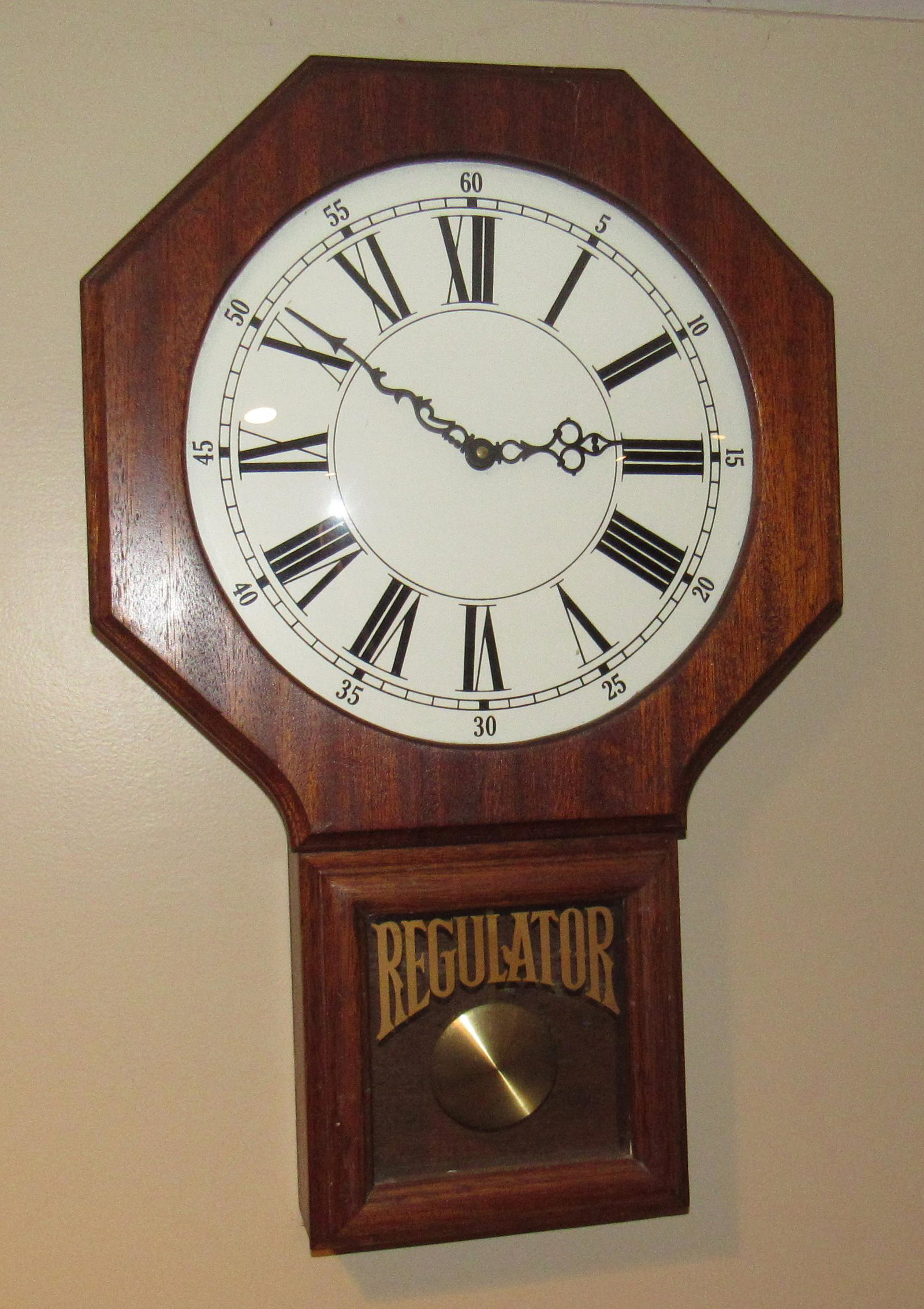 Wall Clock: Approx 23" tall. Battery operated