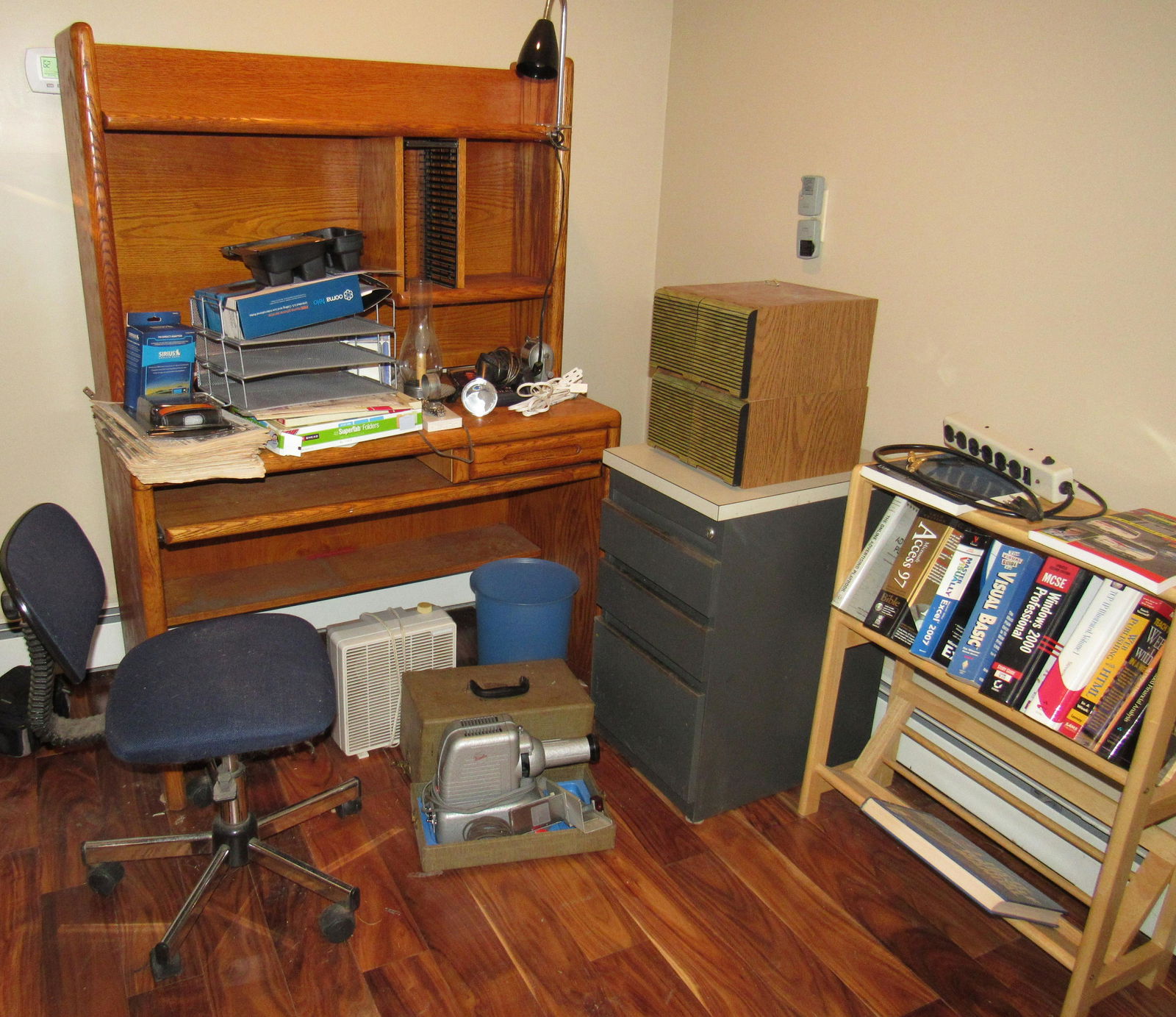 Desk Contents Projector Watch: Play Station controller is also in the lot. Take what you want and leave the rest