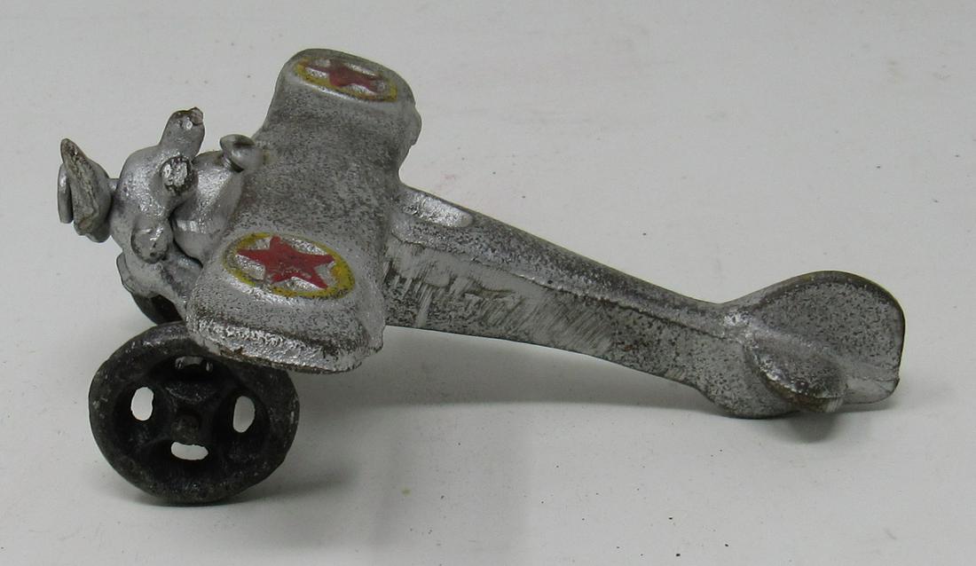 Cast Iron Airplane Toy: Approx 4 3/4" long