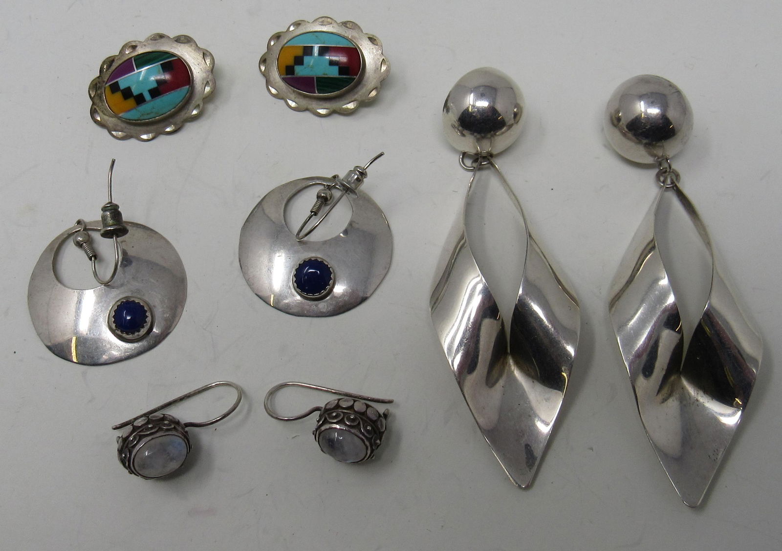 Sterling Silver Earrings Labradorite & Other Stones: Getting all pictured