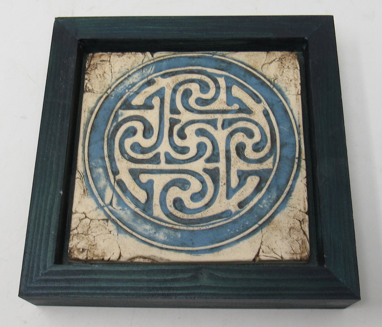 Framed Ceramic Tile Carol Sinclair: Approx 8 1/4" x 8 1/4"