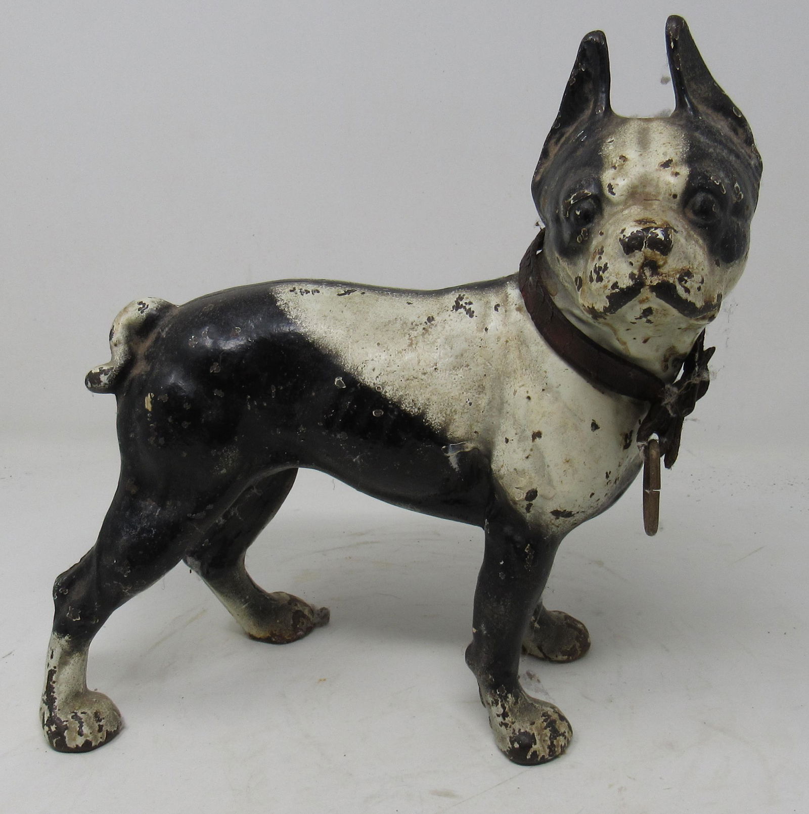 Cast Iron Dog Doorstop: Approx 9 1/2" long and 10 1/2" tall