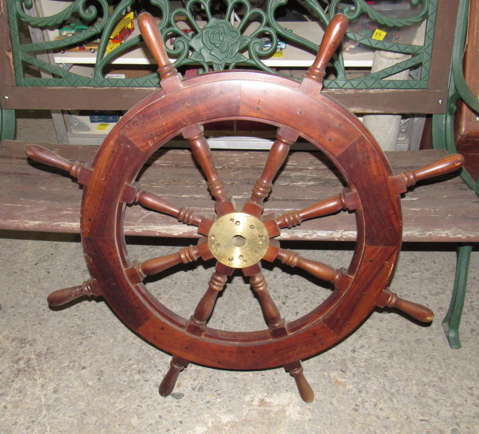 Ships Wheel: Approx 36" in diameter