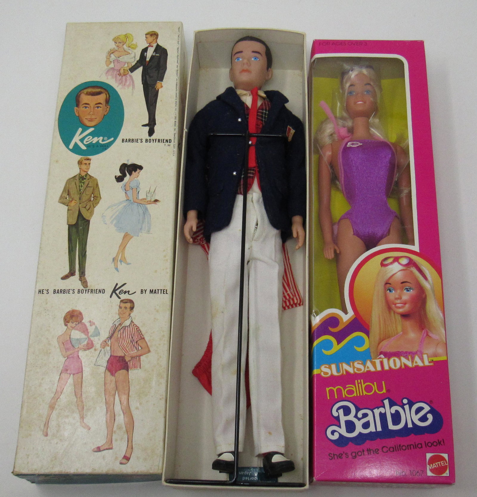 Vintage Mattel Barbie Ken Doll & Malibu: Getting both pictured.