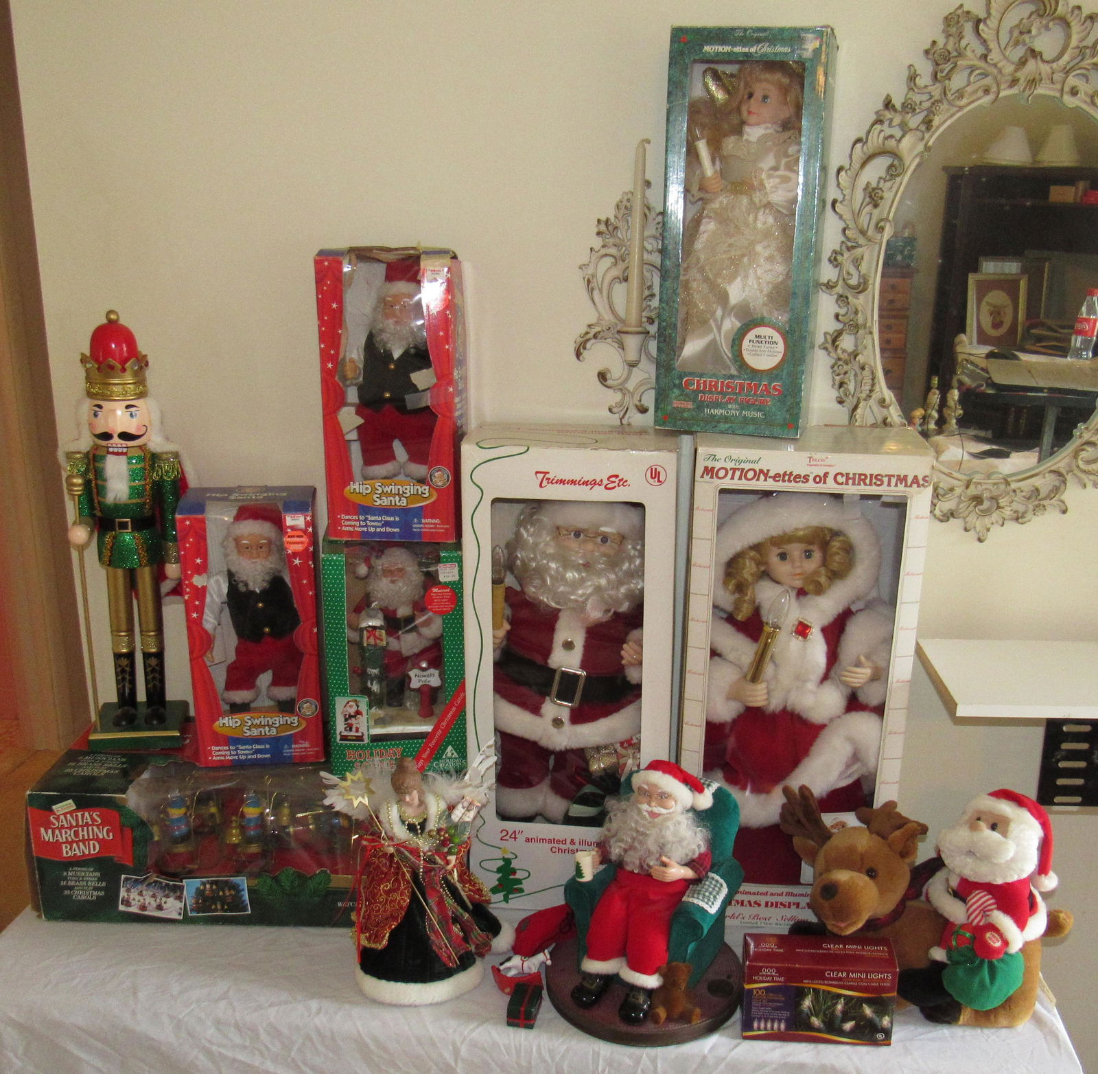 Animated & Misc Christmas Dolls Decorations: Nutcracker is approx 24" tall