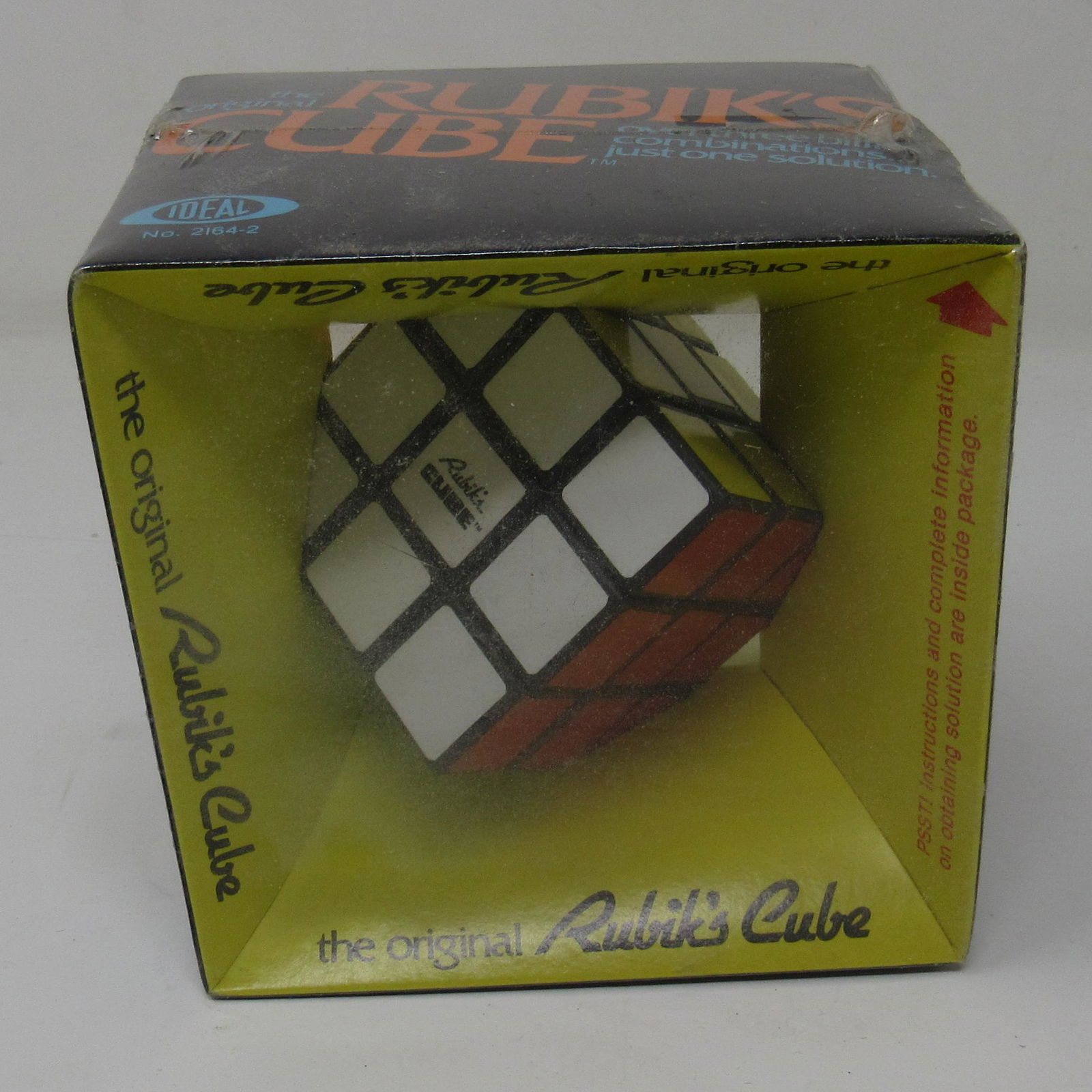 Vintage Ideal 1980 Rubiks Cube 2164-2 NOS: Still sealed