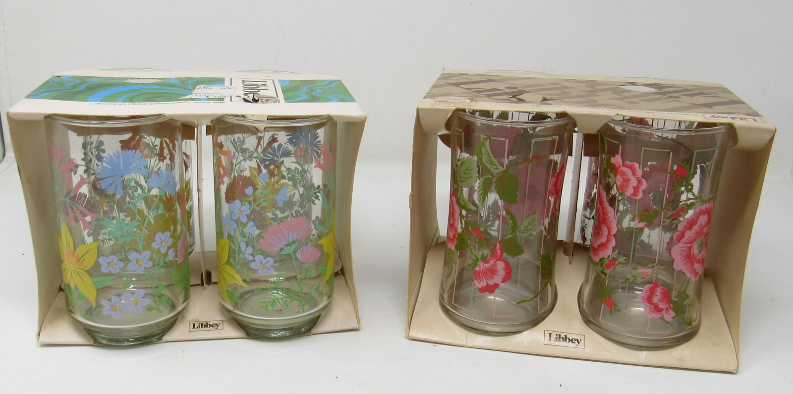 Vintage Libbey Drinking Glasses: Apprx 5" tall