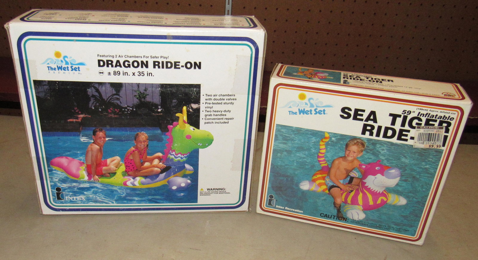 Dragon Ride On and Sea Tiger Pool Inflateables: Getting both