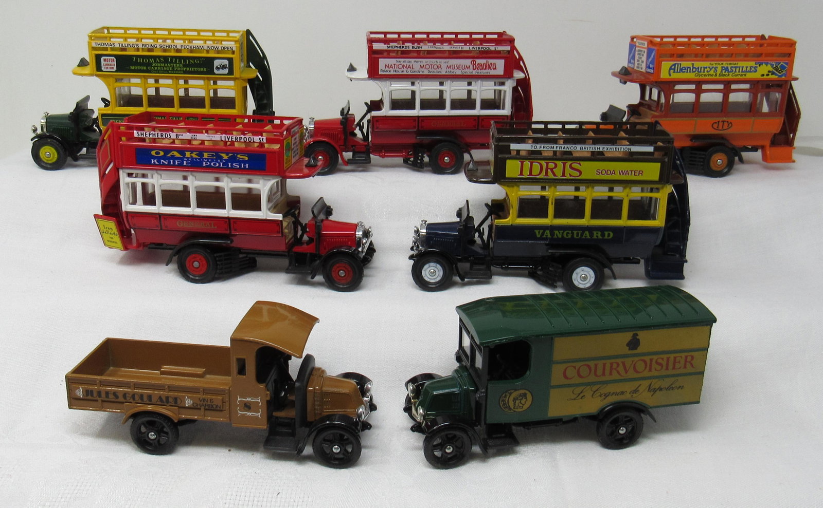 Corgi Buses and Trucks: Buses are approx 6" long