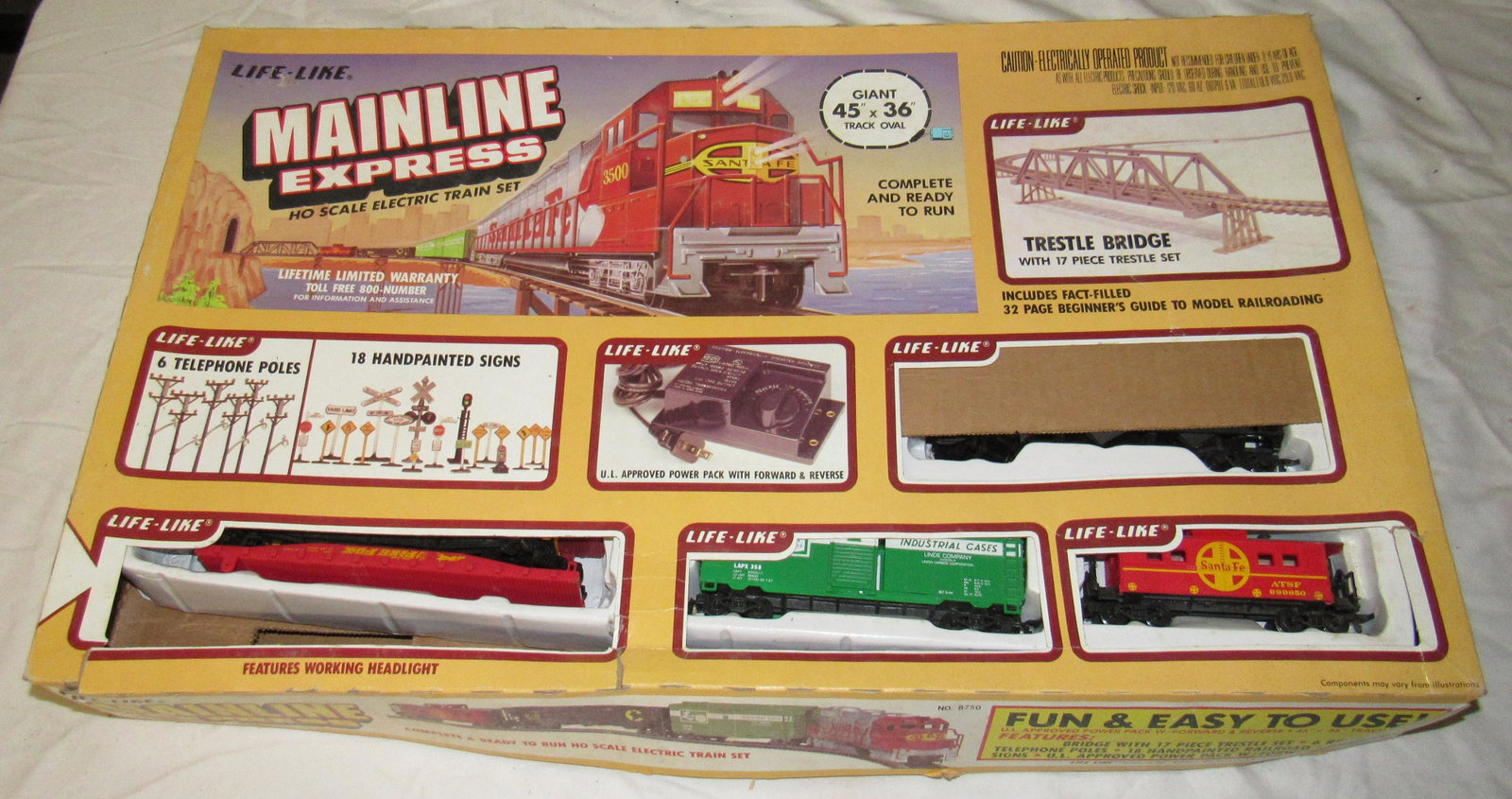 Life Like Main Line Express HO Scale Train Set: Getting all pictured
