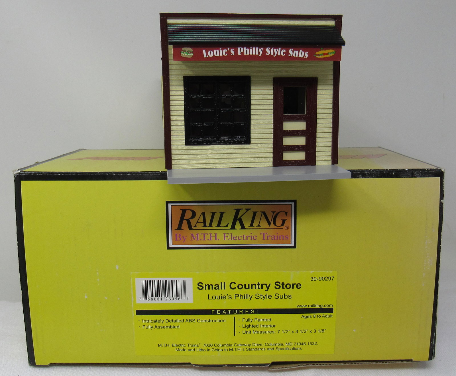 Railking MTH Small Country Store Louies Philly Subs: No. 30-90297