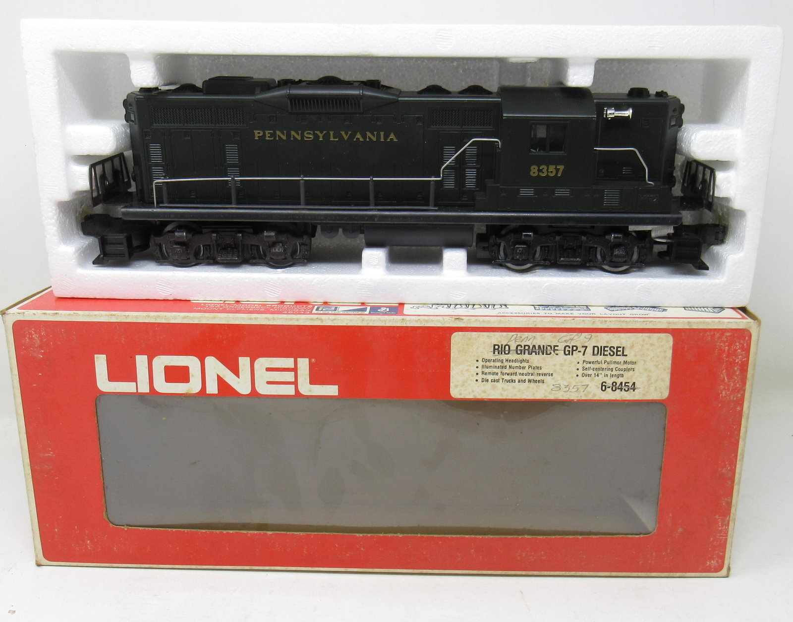 Lionel Pennsylvania 8357 GP-9 Diesel Locomotive: In wrong box