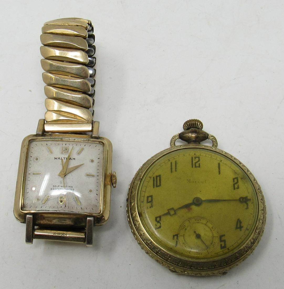 Waltham Wristwatch & Marcel Pocket Watch: Getting both pictured