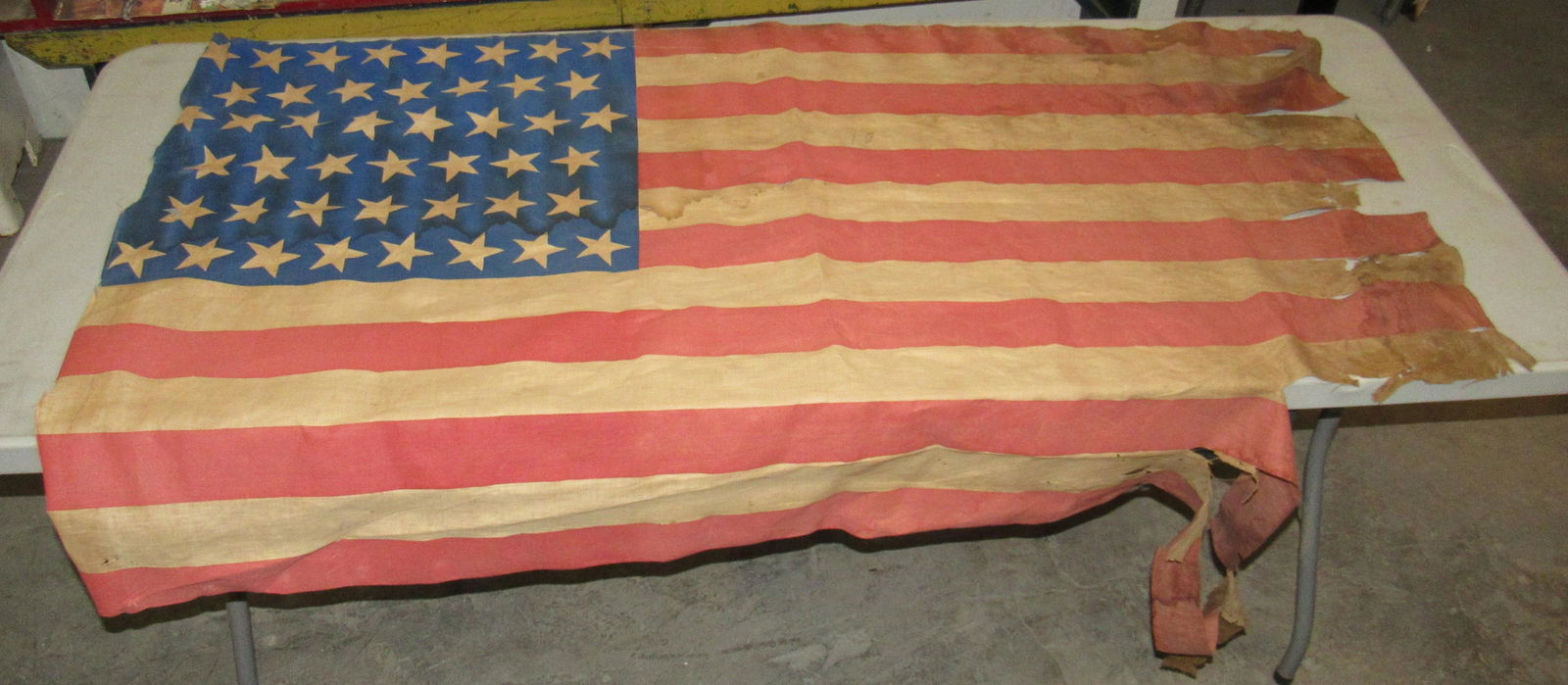 45 Star American Flag: Approx 37" x 61 1/2"