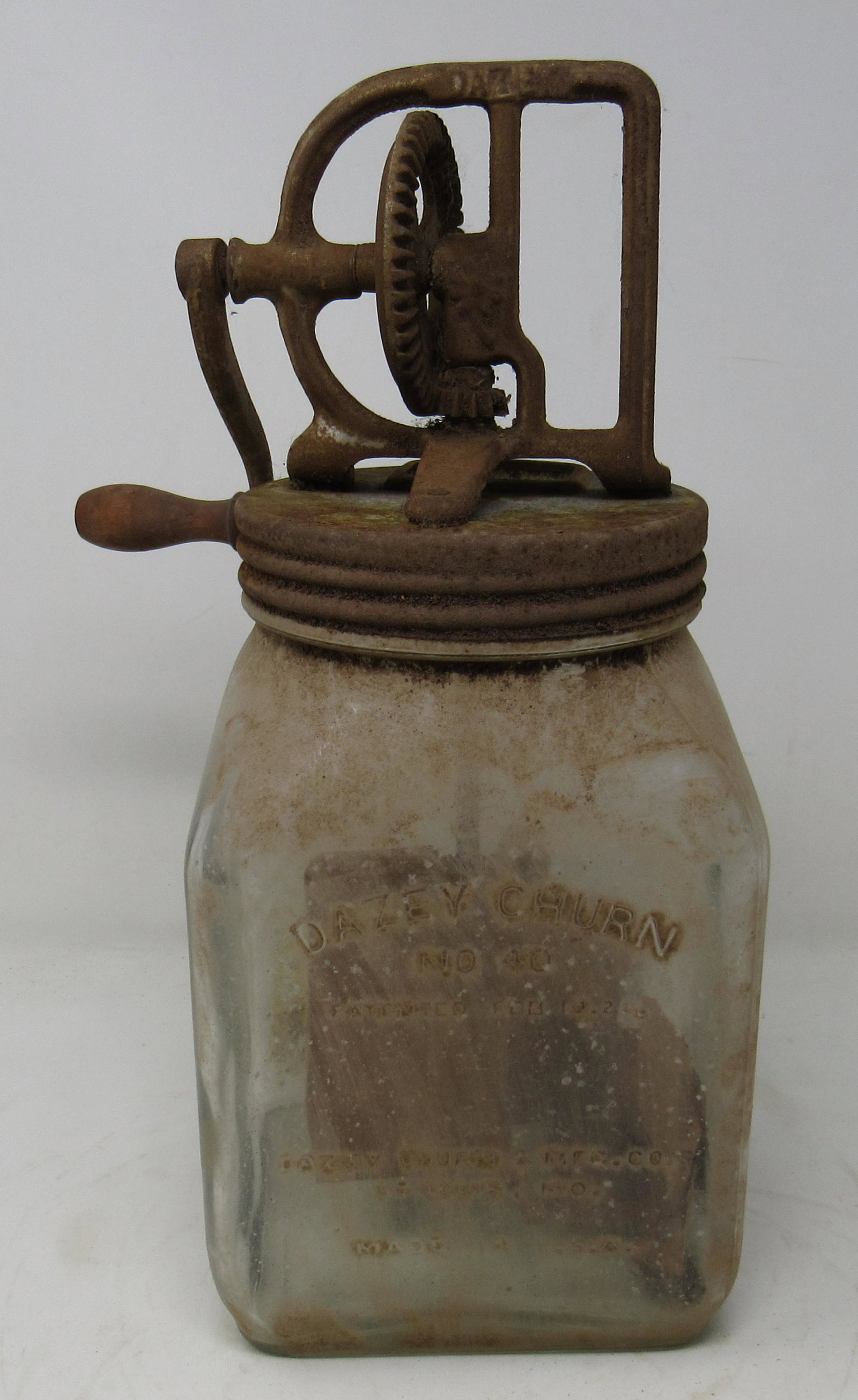 Dazey No 40 Butter Churn: Approx 14" tall