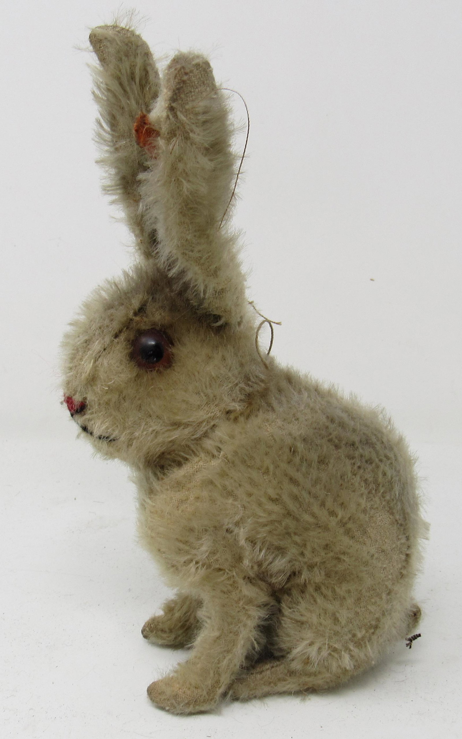 Early Steiff Rabbit w/ Button in Ear: Approx 7 1/2" tall.