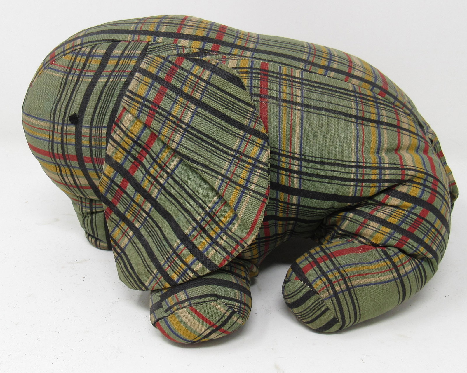 Louis Burton Stuffed Elephant: Apprx 9" long and 6" tall.