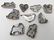 9 Antique / Vintage Tin Cookie Cutters