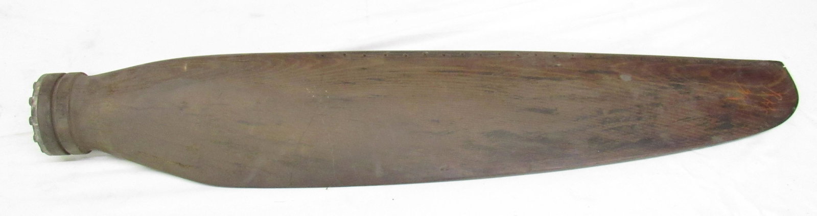 Antique / Vintage Wooden Airplane Propeller: Approx 3 7/8" in diameter and 38 1/2" long
