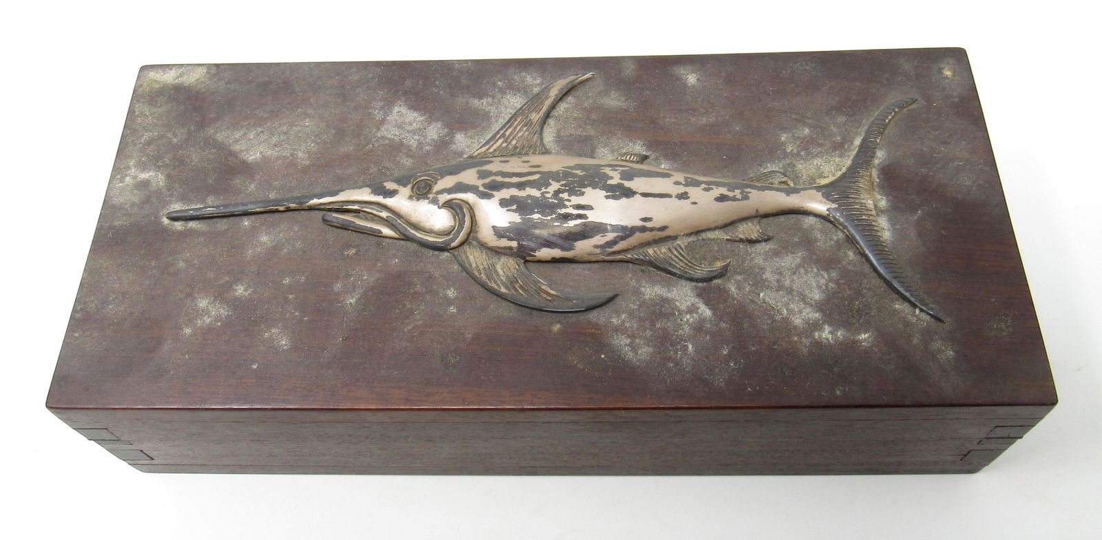 Dovetailed Walnut Box w/ Swordfish (1 of 5)