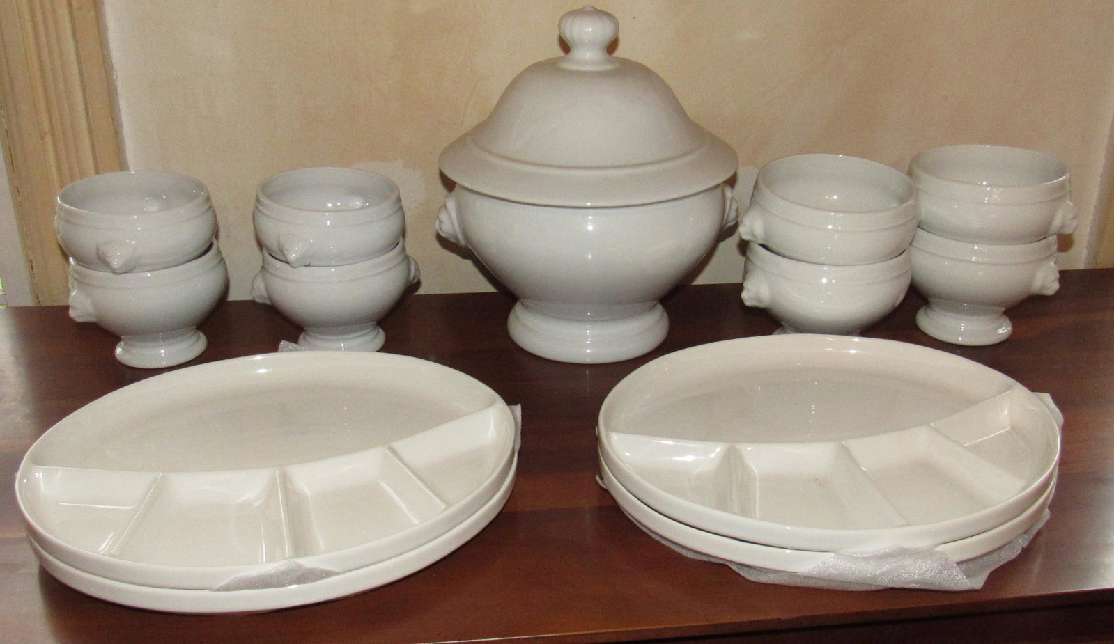 Apilco Williams Sonoma Ironstone Platters: Getting all 13 pieces pictured