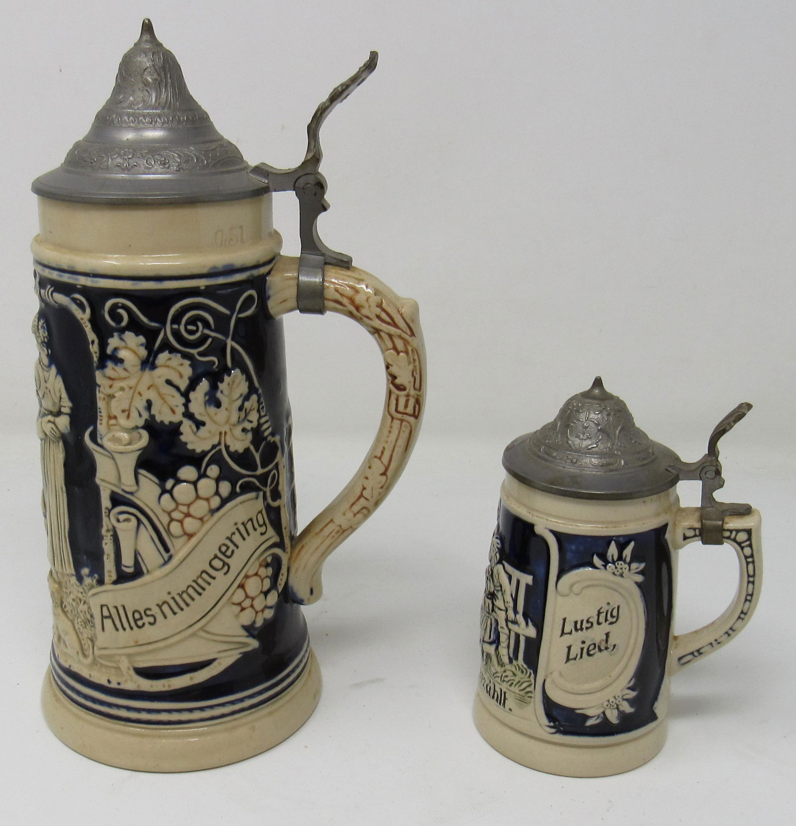 2 German Lidded Steins (1 of 3)