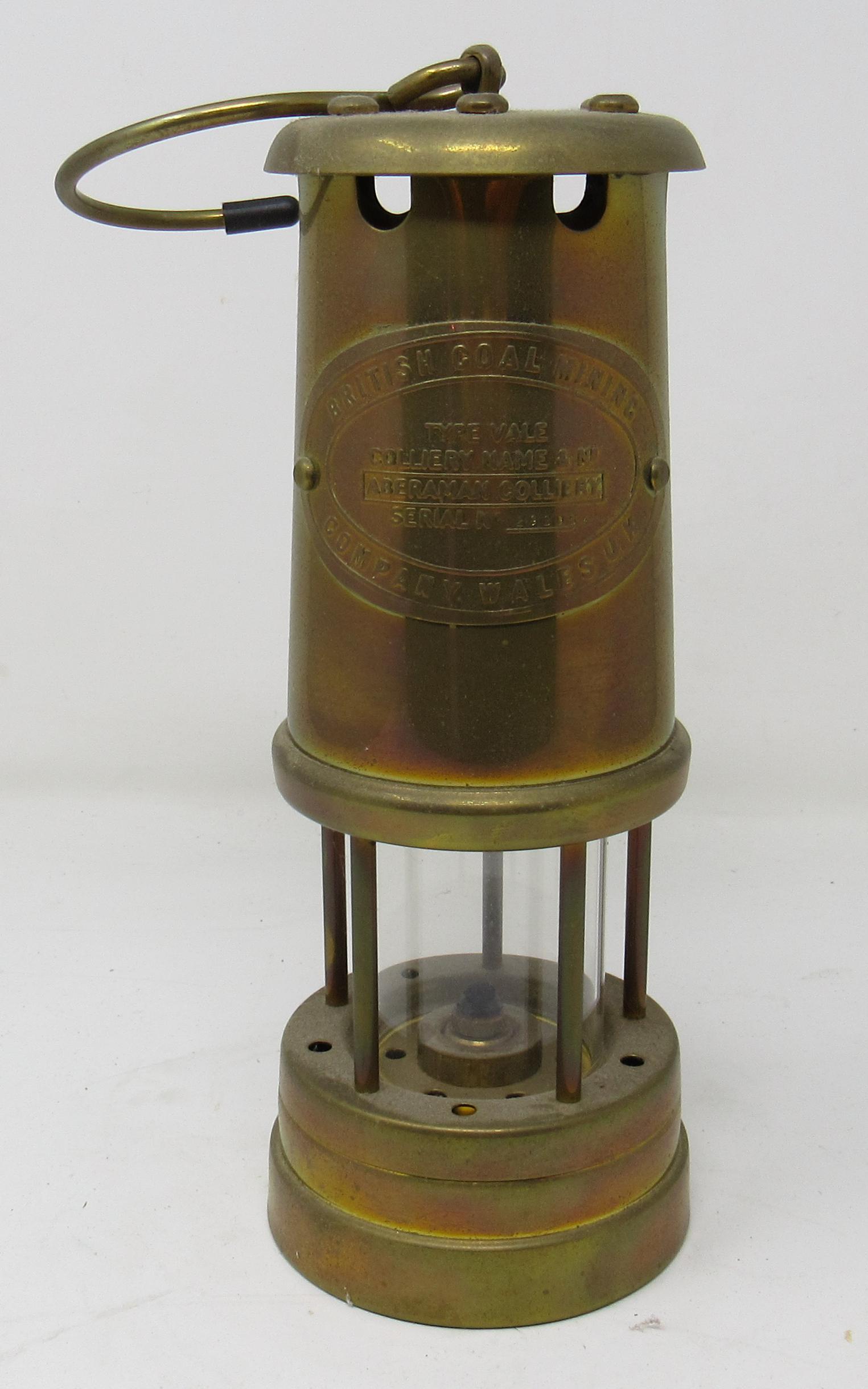 British Coal Mining Brass Miners Lamp (1 of 3)
