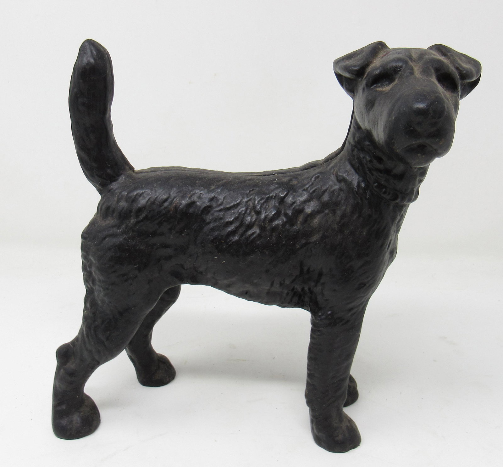 Cast Iron Dog Doorstop: Approx 8" long and 8" tall